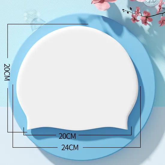 Toucas de natação de silicone de cor sólida direto da fábrica